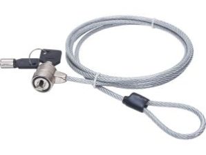 Manhattan Candado de Llave para Laptop, 1.4 Metros, Plata LLAVE 1.4M GRIS