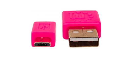 CABLE USB V2 A-MICRO B, BLISTER PLANO 1.0M ROSA/VERDE. PLANO 1.0M ROSA/VERDE.