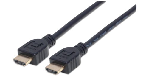 Manhattan Cable HDMI Macho - HDMI Macho, 1 Metro, Negro ETHERNET 3D 4K M-M VELOCIDAD 2.0