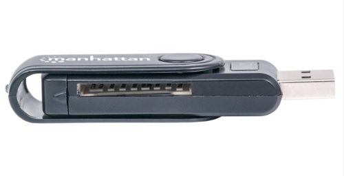 Manhattan Lector de Memoria, USB 3.0, 5000 Mbit/s, Negro EN 1.