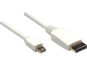 Manhattan Cable Mini DisplayPort - DisplayPort, 2 Metros, Blanco M-M 2.0M BLANCO.