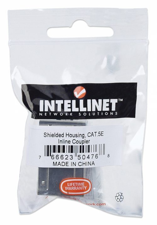 Acoplador Intellinet Modular Cat5e, RJ-45, Plata UTP FTP RED METALICO