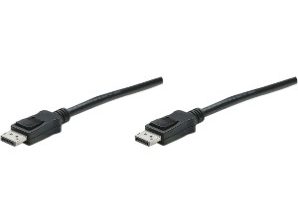 Manhattan Cable DisplayPort - DisplayPort, 3 Metros, Negro BLINDADO MACHO-MACHO