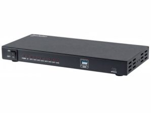 Video Splitter Manhattan HDMI, 8 Puertos, Negro PTOS DIVISOR DUPLICADOR DE SENAL
