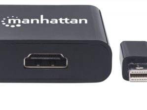 Manhattan Adaptador Mini DisplayPort Macho - HDMI Hembra, Negro MINI DISPLAYPORT A HDMI 4K M-H