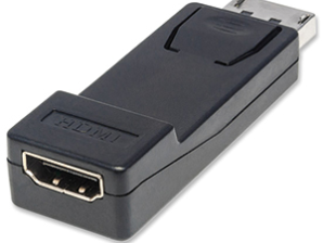 Manhattan Adaptador DisplayPort Macho - HDMI Hembra, Negro DISPLAYPORT A HDMI 1080P M-H