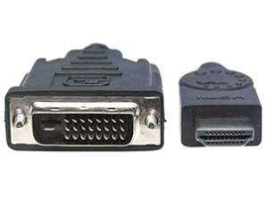 Cable de vídeo Manhattan 372510 - 3m DVI-D/HDMI HDMI A DVI-D 3.0M 1080P M-M MONITOR