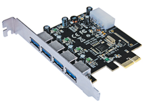 Manhattan Tarjeta PCI Express 152891, 4x USB 3.0, 5 Gbit/s PUERTOS BRACKET LARGO ESTANDAR