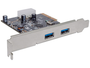Manhattan Tarjeta PCI Express 10 Gbit/s, 2x USB 3.0 PUERTOS BRACKET LARGO Y CORTO