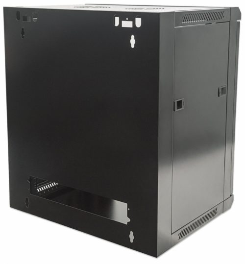 Gabinete Intellinet para Pared 19", 15U, hasta 60Kg, Negro MONTAJE PARED 570X600 DESARMADO