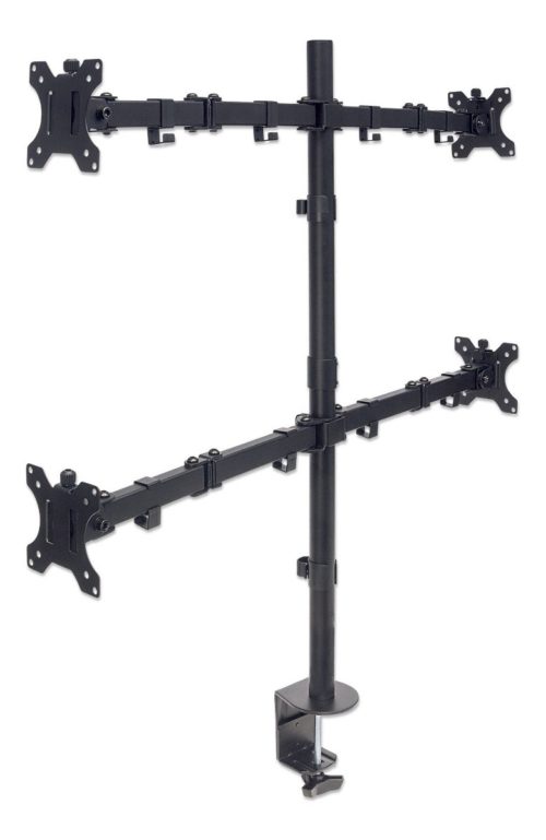 Manhattan Soporte para 4 Monitores 13" - 32", hasta 32Kg, Negro A 32 ESCRITORIO
