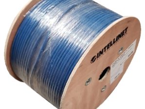 Intellinet Bobina de Cable Cat6a FTP, 305 Metros, Azul AZUL