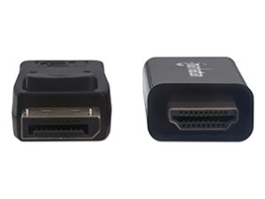 Cable Manhattan DisplayPort Macho - HDMI Macho, 1 Metro, Negro 1080P 1.0M