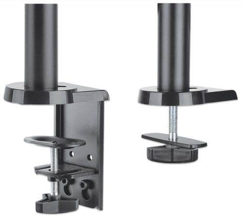 Manhattan Soporte de Escritorio 2 Monitores 17" - 32", hasta 8Kg, Negro A 32 ESCRITORIO PISTON