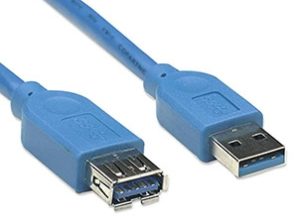 CABLE EXTENSION USB 2 METROS VELOCIDAD 3.0 COLOR AZUL
