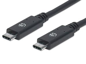CABLE USB C 1 METRO 10GBPS GENERACION 2 5A MACHO-MACHO NEGRO
