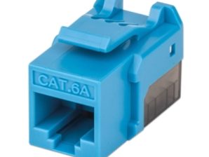 JACK RJ45 CAT6A UTP KEYSTONE DE IMPACTO AZUL