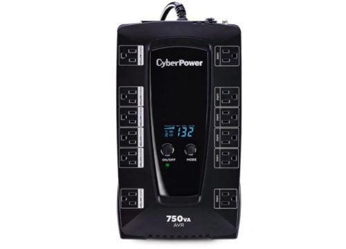 No Break Cyberpower AVRG750LCD, 450W, 750VA, Entrada 90-148V, Salida 120V, 12 Contactos 685VA/390W AVR 8 NEMA 5-15R USB/SE