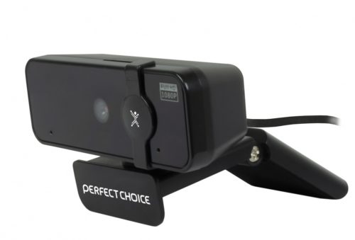 Cámara Web Perfect Choice PC-320500 - 2MP - USB - Micrófono - Negro 2 MICRO INTERNOS FULL HD 1920X1080