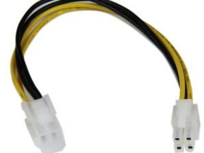 StarTech.com Cable de Poder ATX Macho - Hembra (4-pin), 20cm PINES ALIMENTACION MACHO A HEMBR.