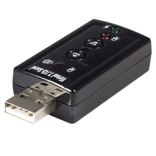 StarTech.com Adaptador de Sonido ICUSBAUDIO7, 7.1 Canales, USB 2.0 USB EXTERNA ADAPTADOR CONVERSOR .