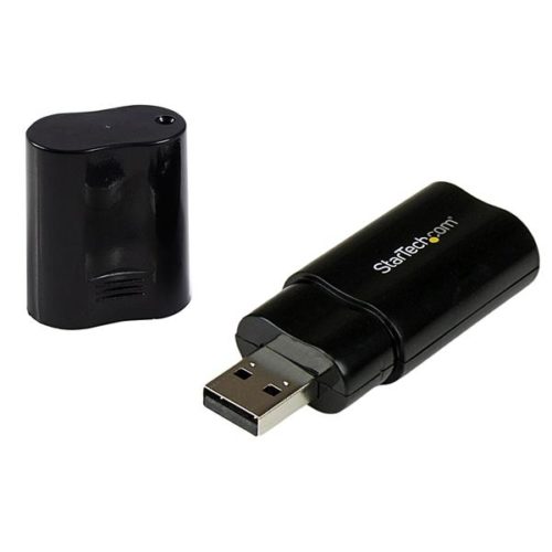 StarTech.com ICUSBAUDIOB Adaptador de Audio USB A - 2x 3.5mm, Negro EXTERNA ADAPTADOR CONVERSOR NEGR.