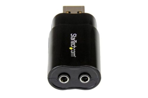 StarTech.com ICUSBAUDIOB Adaptador de Audio USB A - 2x 3.5mm, Negro EXTERNA ADAPTADOR CONVERSOR NEGR.