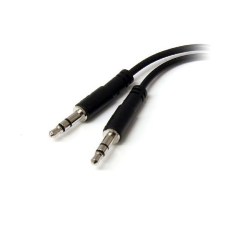 Cable StarTech.com 3,5mm Hembra - 2x de 3,5mm Macho, 13cm, Negro AUDIFONOS HEMBRA A MACHO .