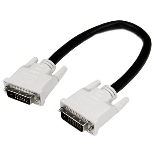 StarTech.com Cable para Monitor DVI-D Macho - DVI-D Macho, 30cm, Negro DUAL LINK VIDEO MACHO A MACHO .