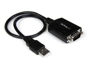 StarTech.com Cable USB A Macho - DB9 Hembra, 31cm, Negro RS232 DB9 CON RETENCION PUERTO C.M