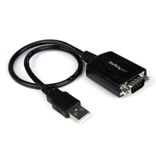 StarTech.com Cable USB A Macho - DB9 Hembra, 31cm, Negro RS232 DB9 CON RETENCION PUERTO C.M