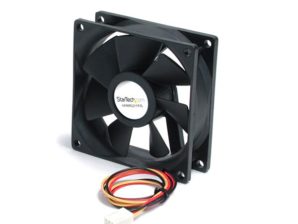 Ventilador StarTech.com con Rodamiento de Bolas Doble FAN8X25TX3L, 80mm, 2000RPM, Negro COMPUTADORA 80X25MM CONECTOR TX3.