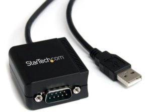 StarTech.com Cable USB 2.0 A Macho - Serial DB9 Macho, 1.8m, Negro RS232 DB9 CON RETENCION PUERTO C.M
