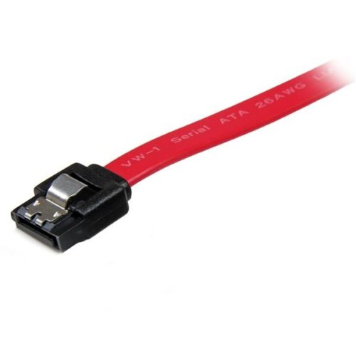 Cable StarTech.com SATA con Cierre de Seguridad Macho - Macho, 30cm, Rojo LATCH SERIAL ATA .