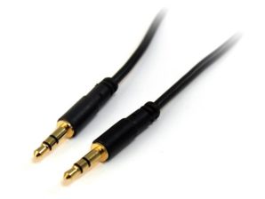 StarTech.com Cable 3,5mm Macho - 3,5mm Macho, 90cm, Negro ESTEREO CONECTOR RECTO 3.5MM