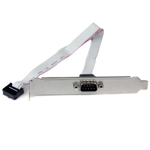 ADAPTADOR DE BRACKET SERIAL DB9 RS232 A IDC10 DE TARJETA MAD.E