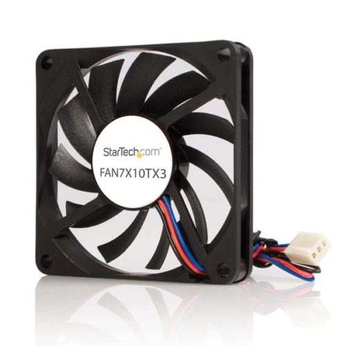 Ventilador StarTech.com con Rodamiento de Bolas Doble TX3, 70mm, 3500RPM, Negro COMPUTADORA 70MM CONECTOR TX3 .