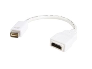 ADAPTADOR HDMI HEMBRA A MINI MACHO PARA MACBOOK IMAC BLANCO