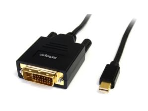 StarTech.com Cable Mini DisplayPort Macho - DVI Macho, 1.8 Metros, Negro MINI DISPLAYPORT A DVI 1920X1200.
