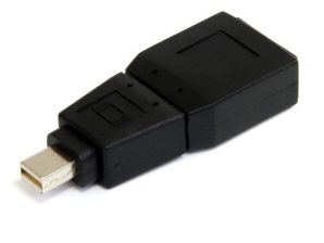Startech.com Adaptador Convertidor Mini DisplayPort Macho - DisplayPort Hembra, Negro DISPLAYPORT MACHO A HEMBRA .