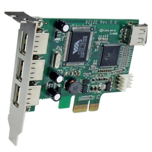 Tarjeta PCI Express StarTech.com Perfil Bajo USB 2.0 de Alta Velocidad PERFIL BAJO 4 PUERTOS USB 2.0 .