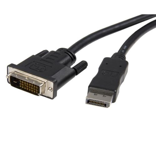 StarTech.com Cable DisplayPort Macho - DVI-D Macho, 1.8 Metros, Negro DISPLAYPORT MACHO A MACHO .