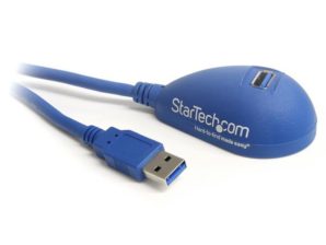 Startech.com Cable de Extensión USB 3.0 A Macho - USB A Hembra, 1.5 Metros, Azul ESCRITORIO USB A MACHO A HEMBRA