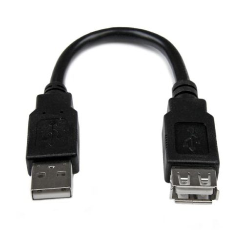 StarTech.com Cable de Extensión USB 2.0 Macho - Hembra, 15cm, Negro MACHO A HEMBRA DE 15CM .