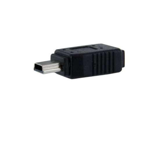 StarTech.com Adaptador Micro USB B Hembra - mini USB B Macho, Negro MICRO B MACHO A MINI B HEMBRA