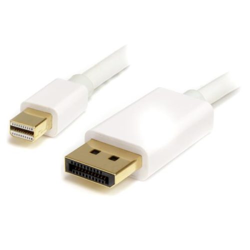 StarTech.com Cable Mini DisplayPort Macho - DisplayPort Macho, 2 Metros, Blanco 1.2 A DP BLANCO .
