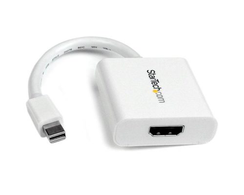 Adaptador Mini StarTech.com DisplayPort - HDMI, Blanco MINI DISPLAYPORT DP A HDMI BLANC.