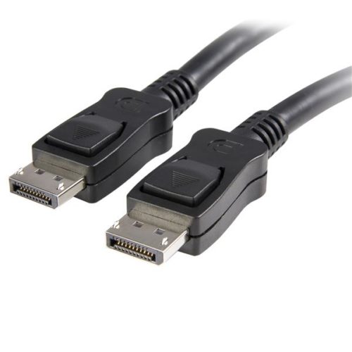 StarTech.com Cable con Cierre de Seguridad, DisplayPort Macho - DisplayPort Macho, 1.8 Metros, Negro CON CIERRE DE SEGURIDAD DP