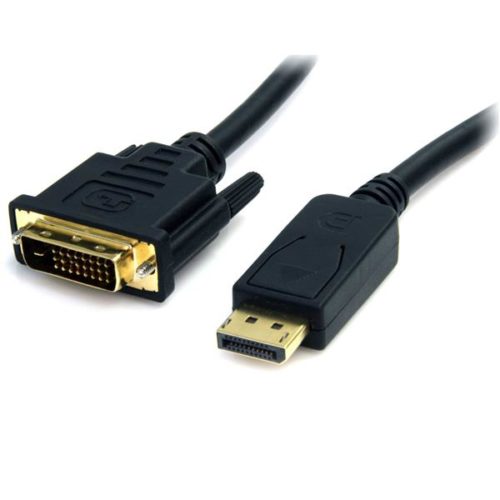 StarTech.com Cable DisplayPort Macho - DVI Macho, 1.8 Metros, Negro DISPLAYPORT MACHO A DVI-D MACHO .