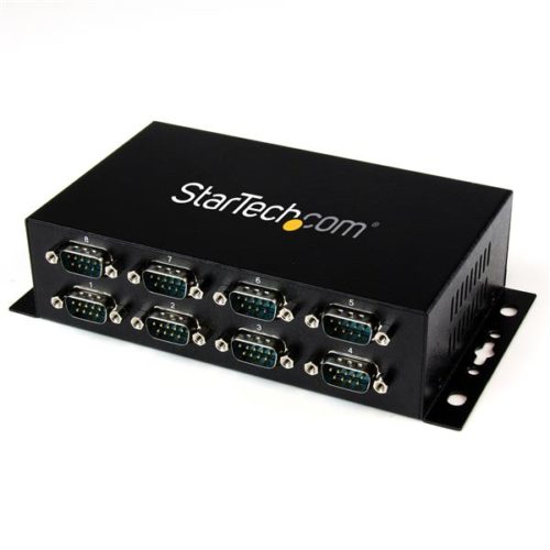 StarTech.com Hub Adaptador USB 2.0 a 8 Puertos Seriales para Montaje en Pared Riel DIN 8 PUERTOS ADAPTADOR INDUSTRIAL